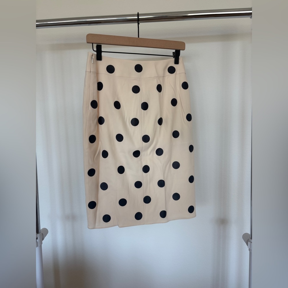 Ralph Lauren Purple Label Polka Dot Pencil Skirt; Size 6